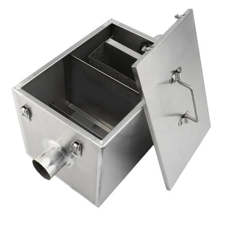 Sale Prices Practical 8lb Commercial 5gpm Gallons Per Minute Grease Trap Stainless Steel Interceptor For Restaurant Kitchen Wastewater