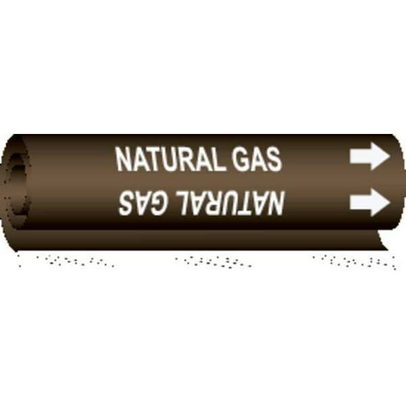 Brady Pipe Marker,Natural Gas, 5841-O 5841-O