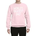 thumbnail image 2 of Wild Bobby,World's Okayest Dad Gift, Father's Day, Unisex Crewneck Graphic Sweatshirt, Light Pink, Large, 2 of 3