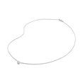 thumbnail image 2 of AFFY Solitaire Necklace for Women | Round Shape Lab Created Moissanite Miracle Set Chain Necklaces with Lobster Clasp In 14K White Gold Over Sterling Silver Jewelry 16+2” Adjustable Chain, 2 of 4