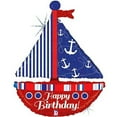 thumbnail image 2 of 37" Nautical Birthday Sailboat Mylar Balloon, 2 of 2