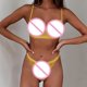 thumbnail image 4 of Gibobby Conjunto de lencería Sexy Lencería de Mujer de Encaje Sexy Mesh de Dormir Boudoir Outfits Lingerie Plus Size Body Lencería Conjunto De Lencería Sexy(Amarillo, XG), 4 of 4