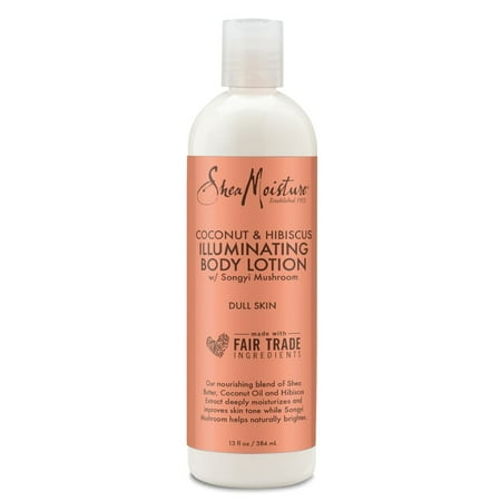 - SheaMoisture Coconut & Hibiscus Brightening & Toning Body Lotion, 13 Oz