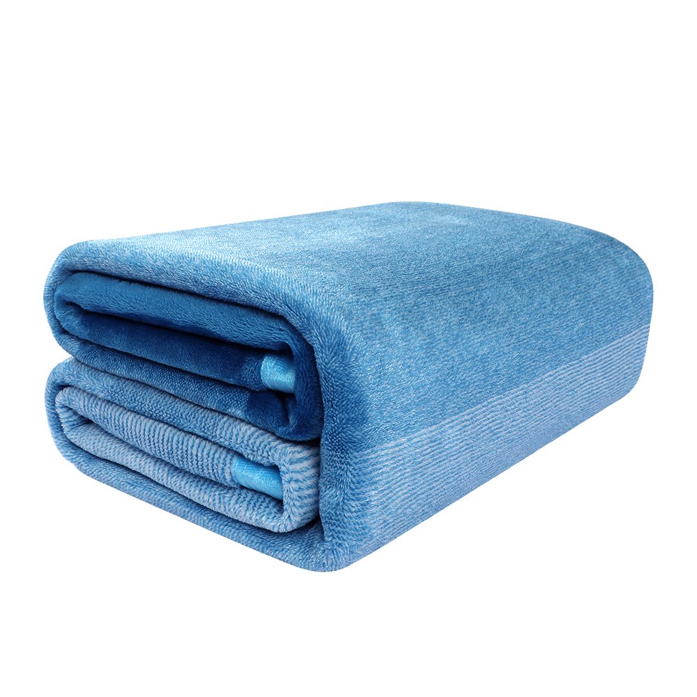 Unique Bargains Flannel Fleece Blankets Super Soft Warm Solid Blanket