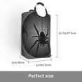 thumbnail image 2 of Salouo Black Spiders for Dirty Clothes Hamper,Extra Large Hamper Basket Bin 1-Pack Big Laundry Baskets with Handles Laundry Hampers Fits for Bedroom & Living Room, 2 of 5