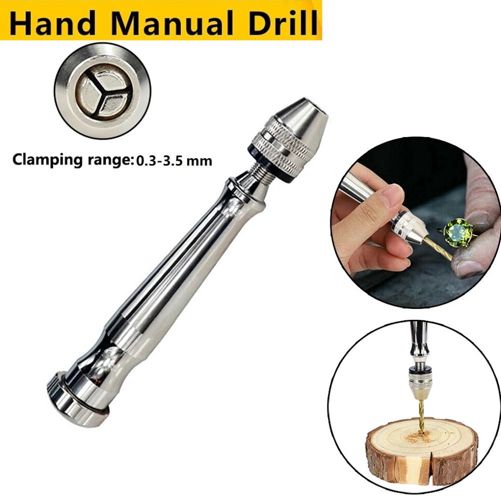 Hand Drill Keyless Chuck Portable 