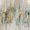 Dripping Gold, variant on Elephant Stock Placidity Wall Art - Horizontal Multi Panel Canvas - Living Room Wall Decor - Abstract Multi Panel - Blue And Gold Decor By Tom Reeves - 25" x 12"