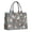 Bulldog and Floral Blue Pattern, variant on Boston Terrier and Rose Orange Pattern Tote Bag, Laptop Carry Tote with Interior Pockets & Top Handle, Large Capacity Gifts for Work Shopping Travel,15.7 X 5.1 X 13 Inches