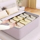 thumbnail image 5 of Bolsas de Almacenamiento Extra Grandes Fiudx Con Asas Reforzadas Almacenamiento Resistente Para Ropa Bolsa de Mano Cremallera Doble Engrosada Para Viajes que Ahorran espacio, 5 of 7
