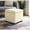 Flat Cream, variant on Safavieh MAIDEN SQUARE TUFTED OTTOMAN, HUD8231C