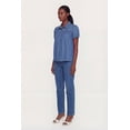 thumbnail image 3 of Women's Denim Short Puff Sleeve Shirt, 3 of 4