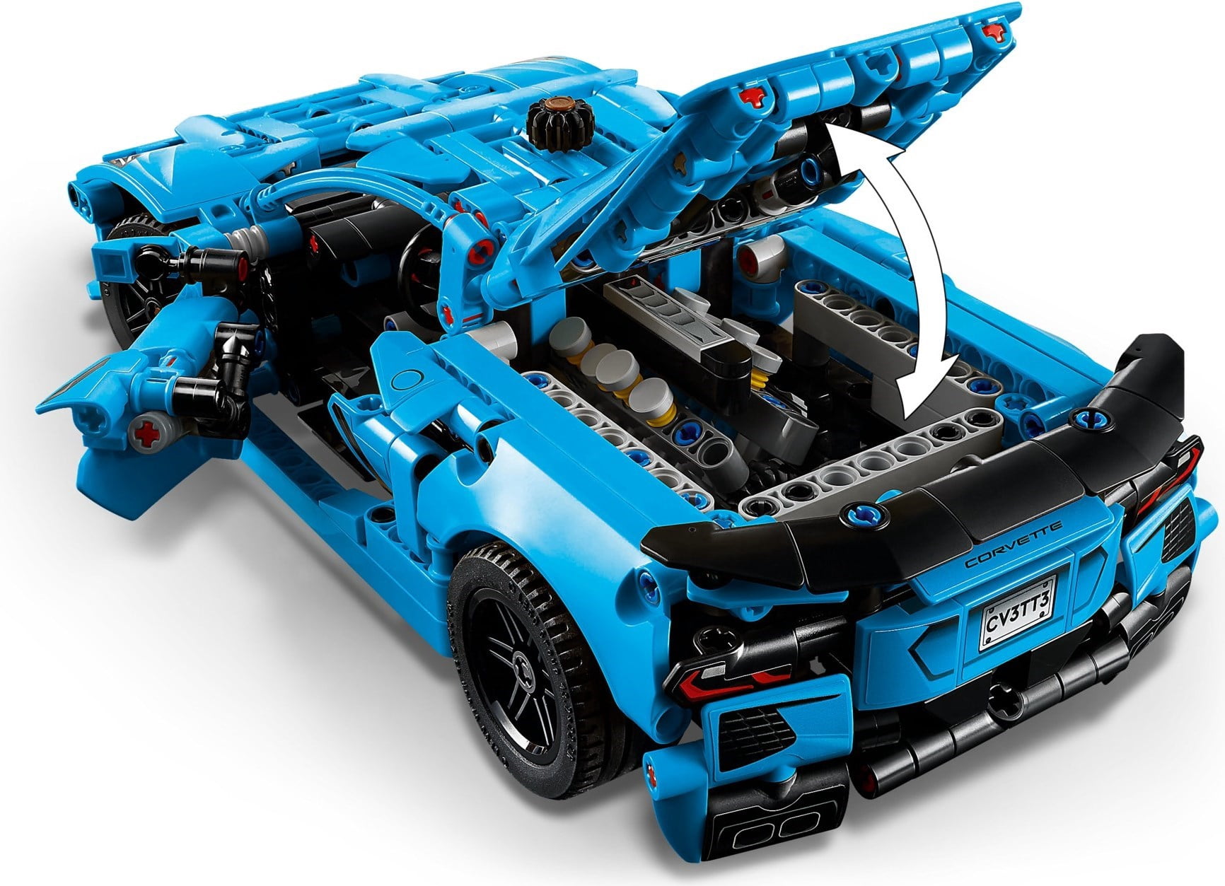 LEGO Technic Chevrolet Corvette Stingray Blue 42217 Building Set, Sports Car Model, Collectible Car Display for Ages 9+
