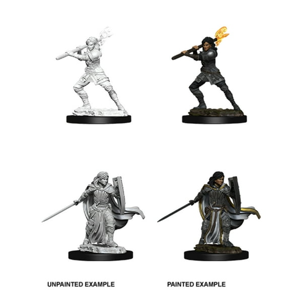 WizKids WZK73830 Dungeons & Dragons Nolzurs Marvelous-Female Human Paladin W10 Miniature