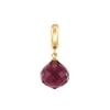 Brilliance Fine Jewelryâ¢ Sterling Silver & 14KT Gold Plated Purple Glass Briolette Charm