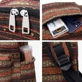 thumbnail image 4 of Tonnylam Mochila escolar a rayas de colores de moda Mochila de estilo étnico simple para hombres y mujeres jóvenes que viajan, van de compras e van a clase, 4 of 6