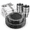 Black&Silver, variant on 700plastic Plates - Disposable Dinnerware Set For 100 Include 200 Dinner/dessert 300 Cutlery 100 Cups 100 Napkidea Wedding/party/