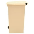 thumbnail image 2 of Rubbermaid Commercial Indoor Utility Step-On Waste Container, 12 gal, Plastic, Beige, 2 of 10