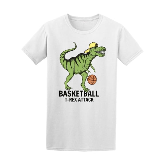 Basketball Player Dinosaur T-Rex Tee Men's -Image by Shutterstock
