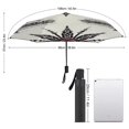 thumbnail image 2 of Abstract Red Black Art Design Rain Umbrella Sun Protection Sun Umbrella Parasol Folding Umbrella Black Glue, 2 of 9