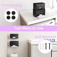 thumbnail image 6 of 2-Pack Trash Bag Holder Dispenser, Stackable Garbage Bag Dispenser, Extra Large Trash Organizer for Kitchen Laundry Under Sink, Wall Mounted or Freestanding, Metal Black, 6 of 7