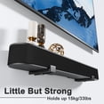 thumbnail image 2 of Soporte de pared para barra de sonido PUTORSEN Universal Dual de 33 libras, negro, 2 of 9