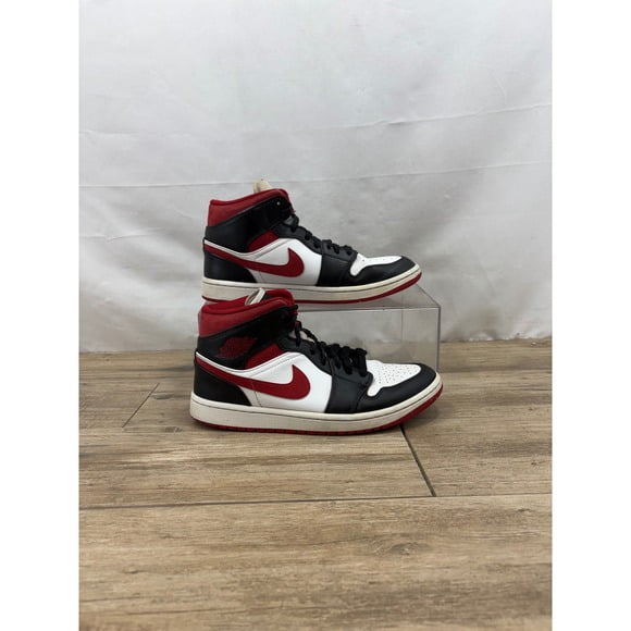 Jordan Jordan 1 Mid Gym Red Black White 554724-122 Men's Size 8.5