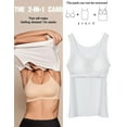 thumbnail image 6 of COMFREE Camisole with Built in Bra for Women Plus Size Tank Tops Wide Strap Tops(S-3XL), 6 of 6
