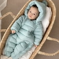 thumbnail image 4 of MuZeFu Baby Jumpsuit Winter Toddler Baby Boys Girls Color Plush Cute Bear Ears Winter Thick Keep Warm Jumpsuit Romper, 4 of 6