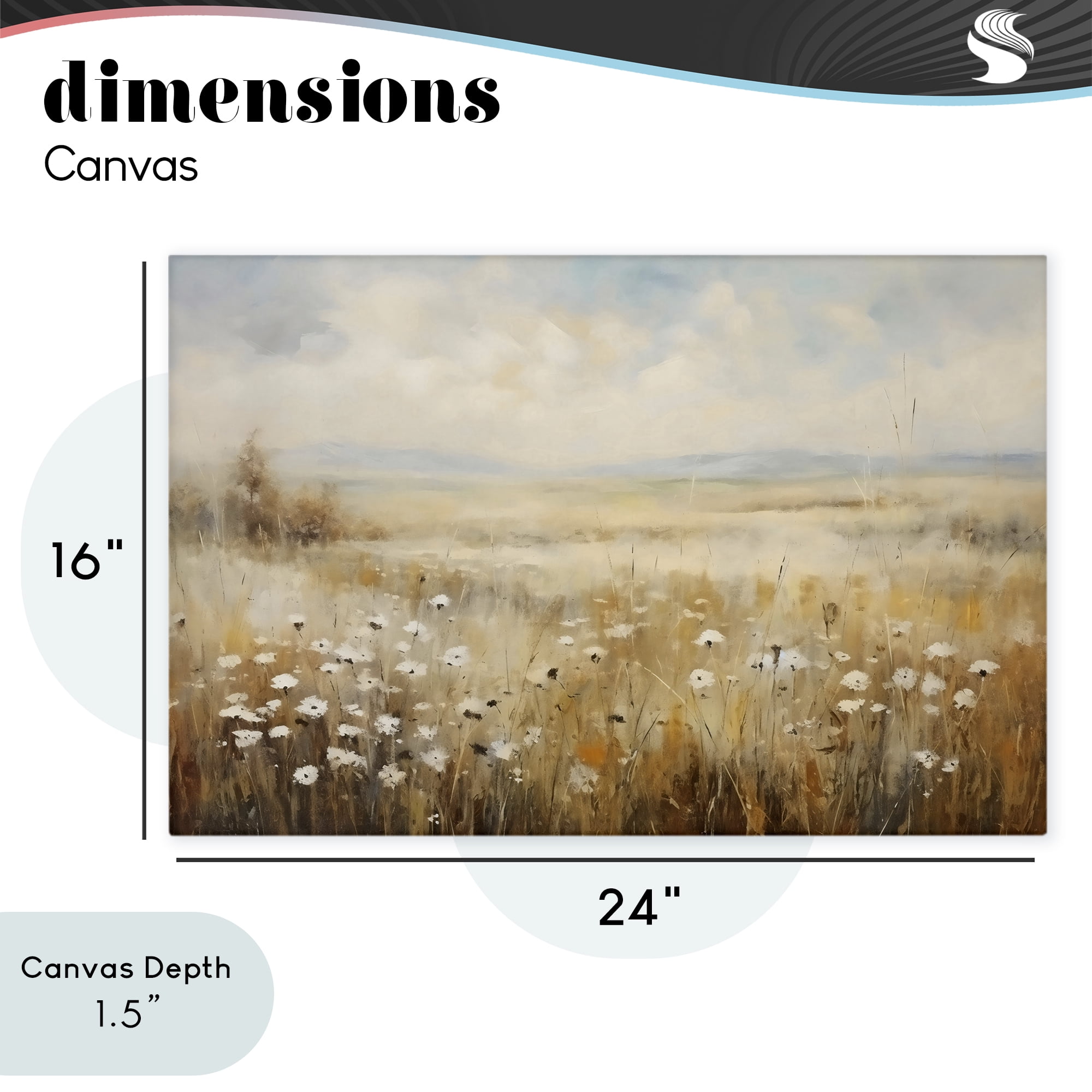 Stupell Industries Neutral Land Calmness Canvas Wall Art, design by Creative Studio