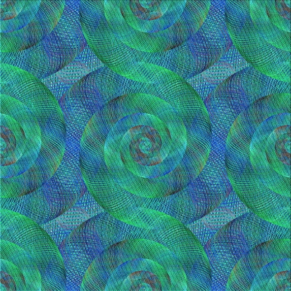 Ahgly Company Machine Washable Indoor Square Transitional Dark Turquoise Green Area Rugs, 6' Square