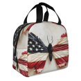 thumbnail image 2 of Honeii American Flag Butterfly Wall Print Lunch Bag Women, Lunch Box Lunch Bag for Women Adult Men, Small Leakproof Cute Lunch Tote Large Capacity Reusable, 2 of 8