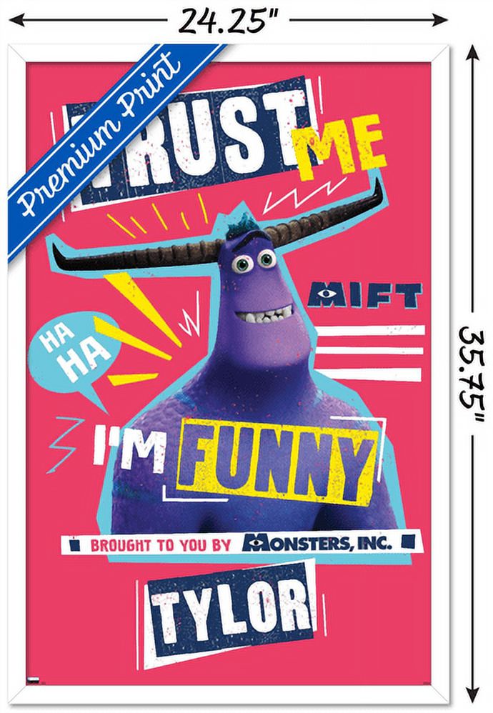 Disney Monsters at Work - Trust Me Wall Poster, 22.375" x 34", Framed