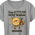 thumbnail image 3 of Instant Message - Inspiration - Less Attitude More Gratitude - Women's Short Sleeve Graphic T-Shirt, 3 of 6