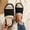 Black-B, variant on Women's Wide Strap Shaggy Fuzzy Open Toe Slides, Cloud Thick Platform Non Slip Warm Indoor Outdoor Winter Slippers
