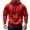 Red, variant on LNZGNM Men's Zip Up Hoodie Military Tactical Hoodies Big and Tall Fall Hoodie Casual Lightweight Hooded Sweatshirt Men Workout Hoodies with Pockets, Dark Green L