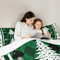 thumbnail image 5 of Castle Fairy Xmas Tree Snowflake 2Pcs Bedding Comforter Set for Teens Boys Girls,Geometric Plaid Grid Twin Comforter Sets,Merry Christmas Breathable Bedding Set,Ultra Soft Home Decor, 5 of 8