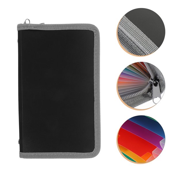 CHICHUMID Folder Organizer Negro Para Documentos Con Y Fácil Transporte