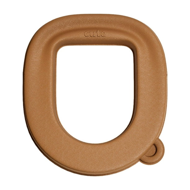 Funda de asiento de inodoro universal, funda de cojín para asiento de inodoro, alfombrilla para asiento, para viajes y hoteles. marrón