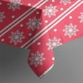 thumbnail image 5 of Christmas Square Tablecloth 60x60 Inch – Waterproof Polyester Printed Table Cover, Wrinkle Resistant & Washable for Kitchen Dining Picnic Party Decor, Single-v4-13, White, 5 of 6