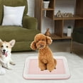 thumbnail image 4 of l para perros, l de entrenamiento para interiores y exteriores, 18,5x13,8 pulgadas, almohadilla para r para cachorros Rosa jinwen Bandeja para ir al baño, 4 of 8
