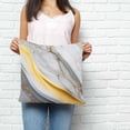 thumbnail image 2 of Grey Marble Pillow Covers 24x24 Inch Decorative Throw Pillow Cover, Modern Abstract Gold Ombre Aesthetic Art Sofa Pillowcases Accent Cushion Case Home Decor Bedroom Living Room, 2 of 6