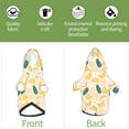thumbnail image 6 of Fotbe Banana With Leaves Print Small Dog Sweater Hoodies Pet Grey Hooded Soft Fleece Sweatshirts with Pocket Fall Winter Puppy Cat Sweaters Warm Clothes-Large, 6 of 7