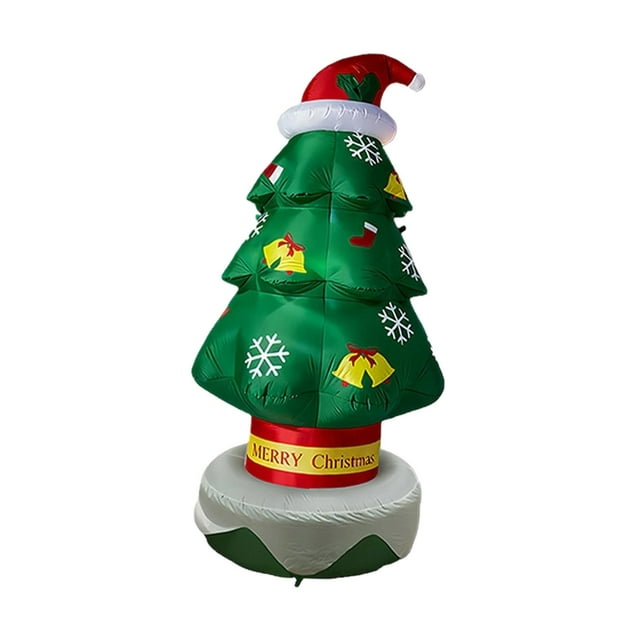 Adorno navideño inflable luminoso para jardín, 2,1 m. Decoración navideña inflable para exteriores.