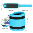 thumbnail image 2 of Cable Ankle Straps Double D-Ring Ankle Cuffs For Gym Workouts Glutes Legs Strength Training Brace Support Sport Safety Abductors, 2 of 10