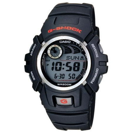 G-shock Stopwatch - Casio Men's G-Shock Watch With Afterglow Backlight, Black Resin