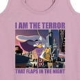 thumbnail image 3 of Disney - Darkwing Duck - I Am the Terror - Women's Racerback Tank Top, 3 of 5