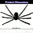 thumbnail image 3 of 6.6ft Giant LED Light-Up Spider with 42 Glowing Eyes - Battery-Powered Moving Legs for Indoor Outdoor Halloween & Christmas Party Yard Decor, 3 of 6