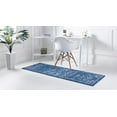 thumbnail image 3 of Rugs.com Boston Collection Rug – 8 Ft Runner Blue Low-Pile Rug Perfect For Hallways, Entryways, 3 of 9