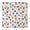 White Baseball Elements, variant on White Baseball Fun Club Pattern Square Fitted Tablecloth with Elastic Edge,Square Table Cover,Washable Elastic Table Cover for Home Kitchen Party Decor 34"x34"
