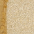 thumbnail image 5 of Mina Victory Life Styles Cotton Mandala Pom Poms Throw Pillow in Mustard Yellow, 5 of 5
